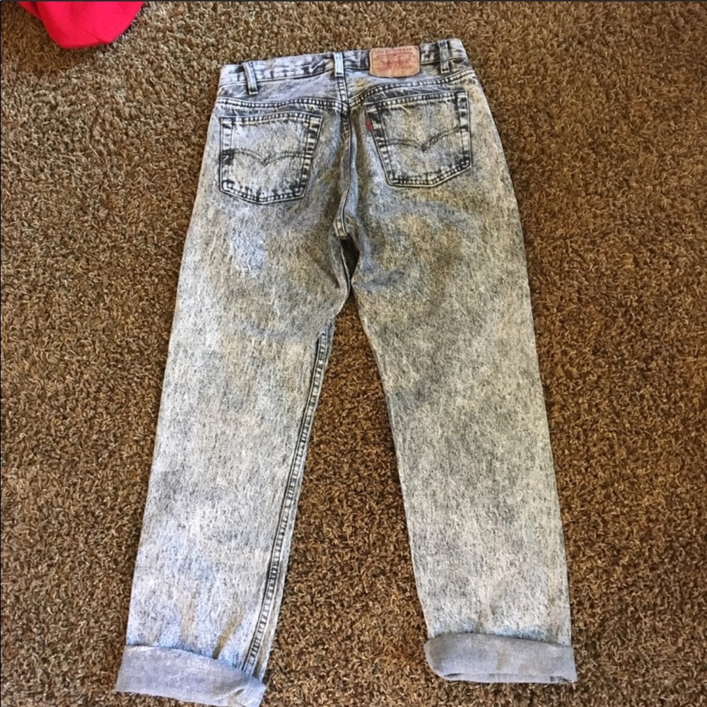 Acid washed vintage Levi’s